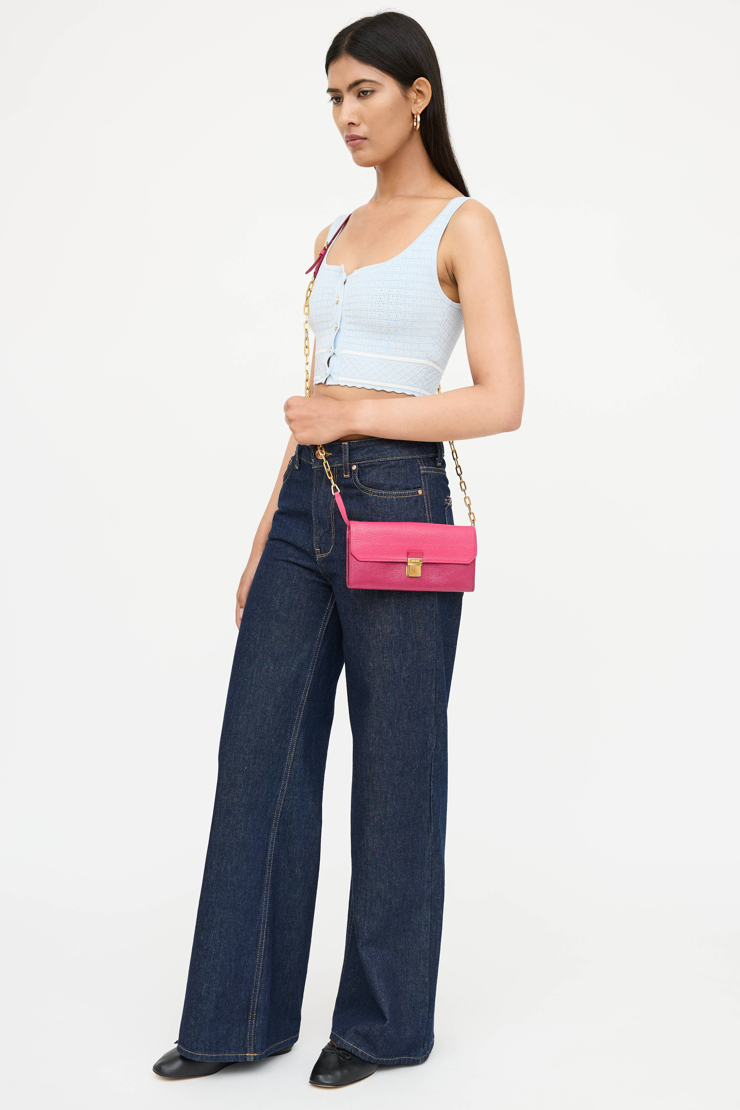 Miu Miu Bicolor Madras Chain