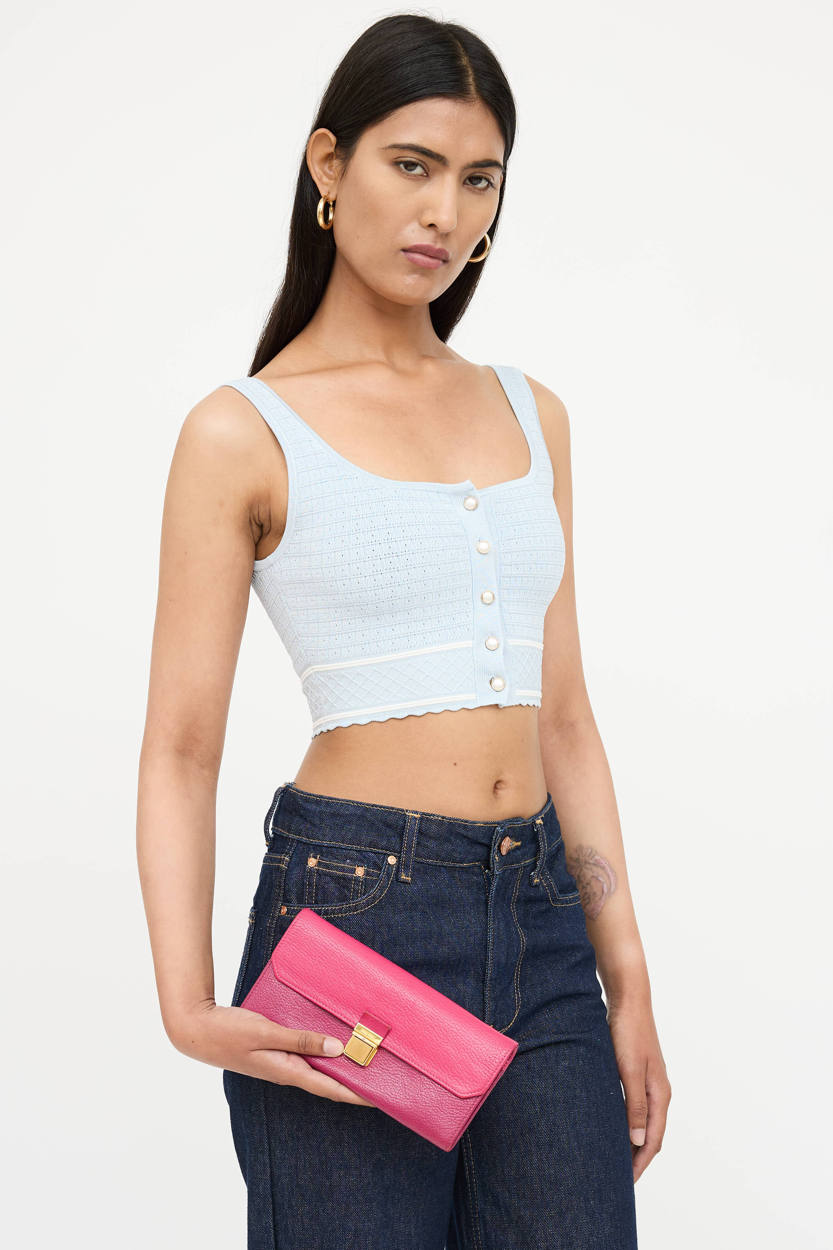 Miu Miu Bicolor Madras Chain