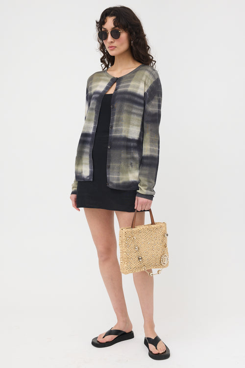 Miu Miu Raffia & Crystal Bag