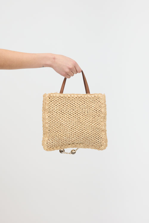 Miu Miu Raffia & Crystal Bag