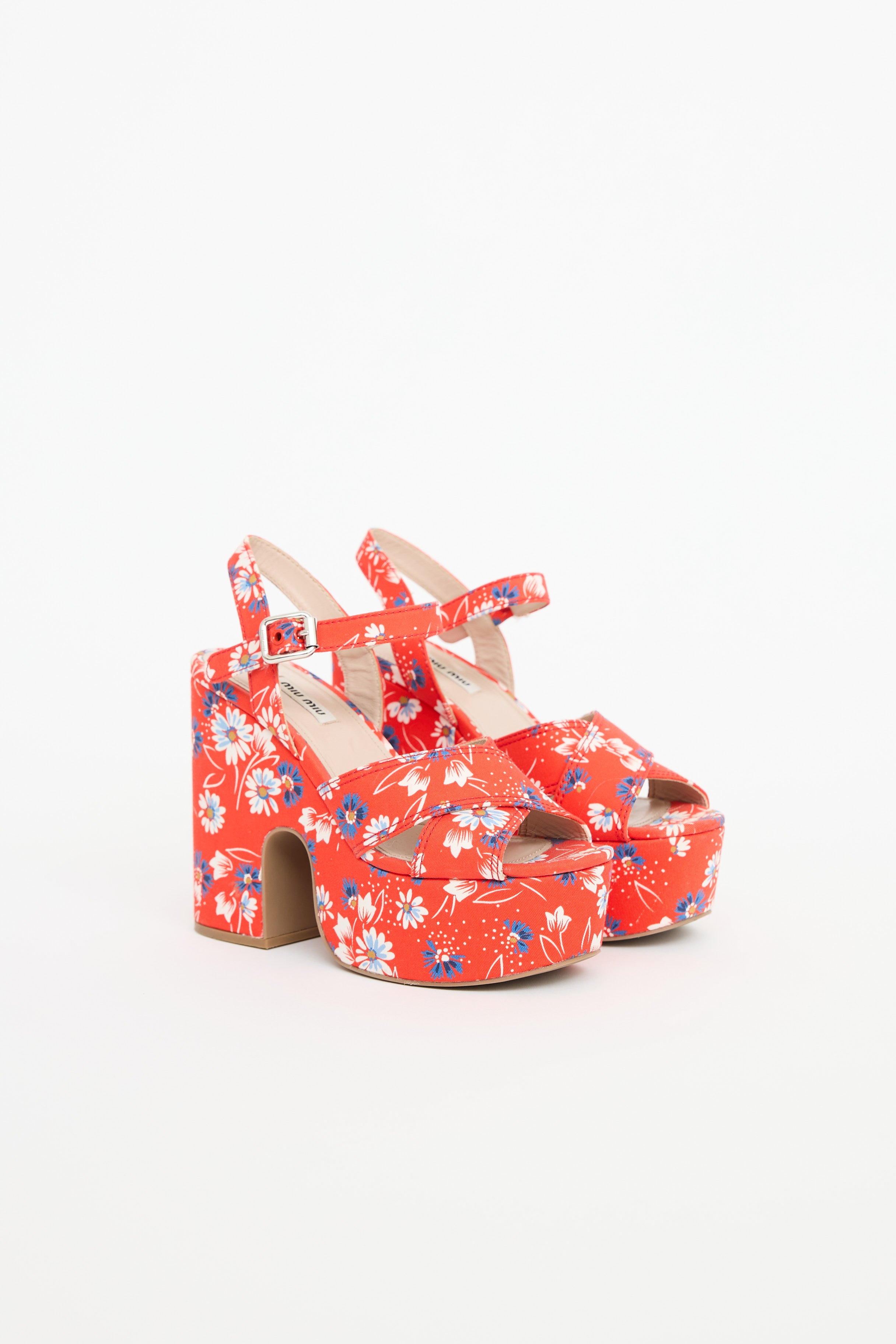 Floral Platform Sandal