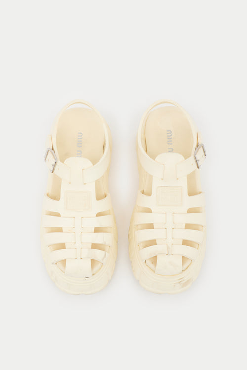 Miu Miu Rubber Fisherman Sandal