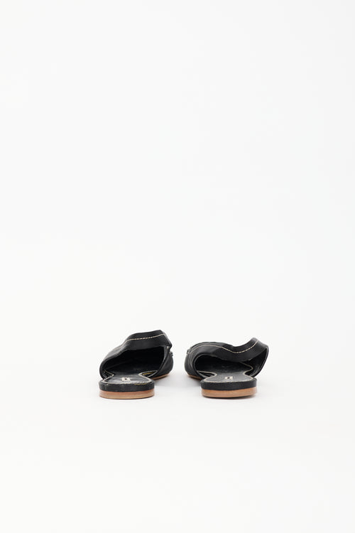 Miu Miu Satin Slingback Flat