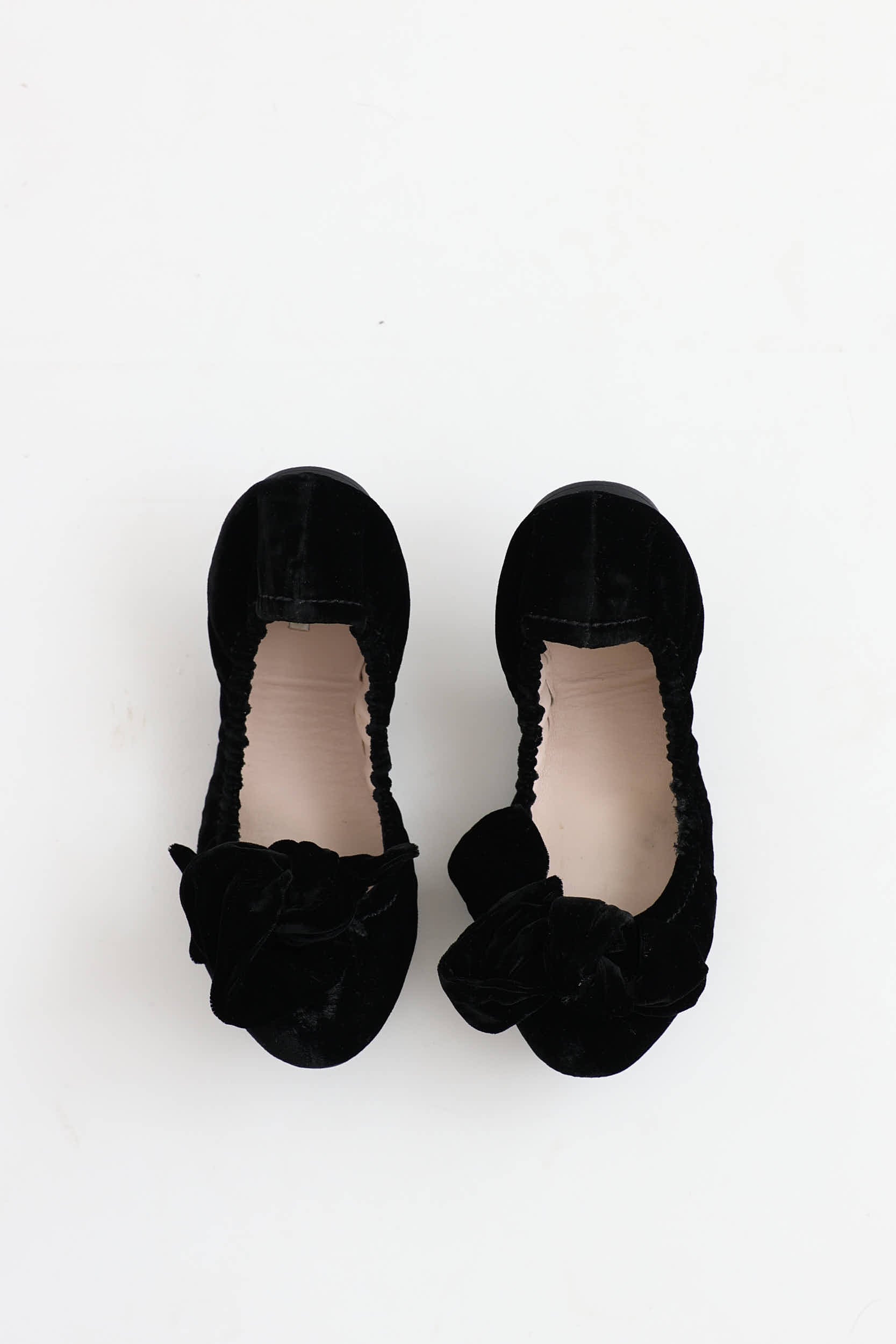 Miu Miu Velvet Scrunch Flat