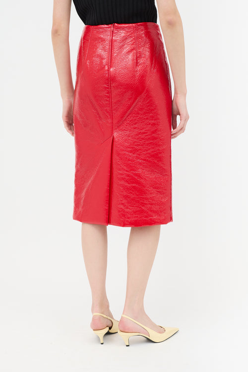 Miu Miu Vinyl Pencil Skirt