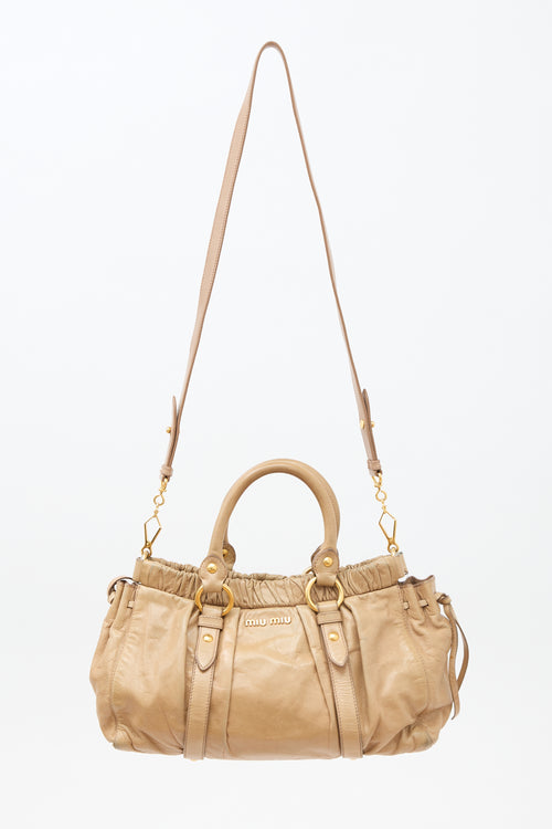 Miu Miu Leather Lux Two Way Bag