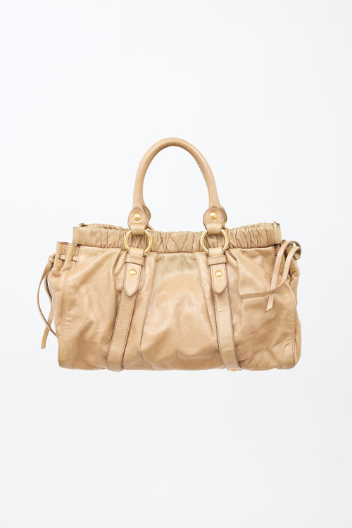 Miu Miu Leather Lux Two Way Bag