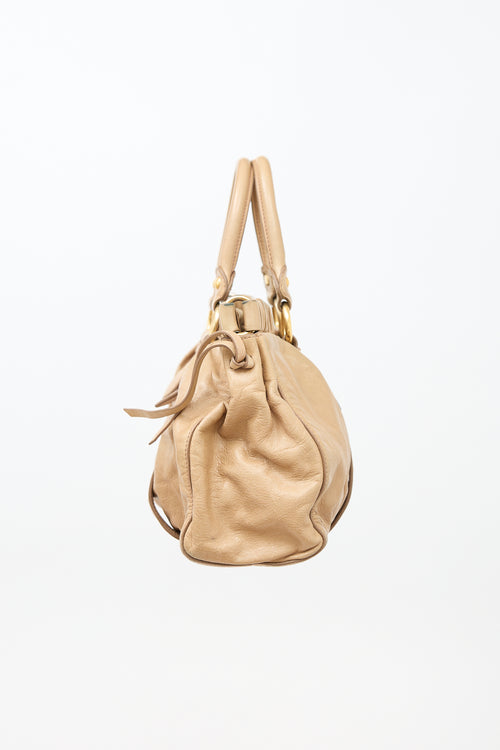 Miu Miu Leather Lux Two Way Bag