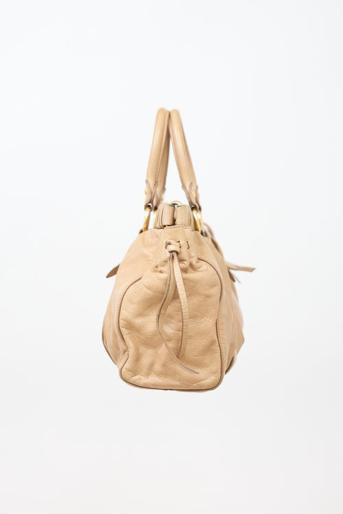 Miu Miu Leather Lux Two Way Bag