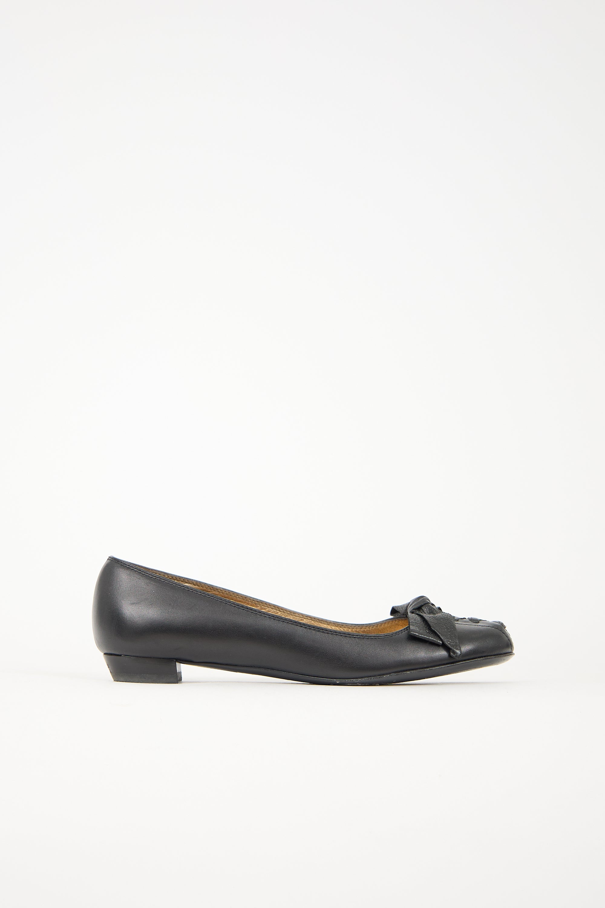 Miu Miu Leather Ballet Flat