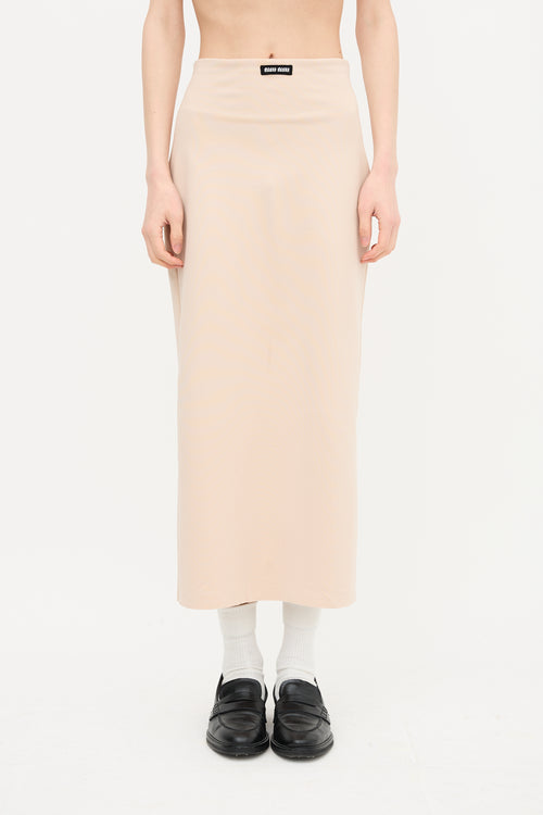 Miu Miu 2022 Nylon Midi Skirt