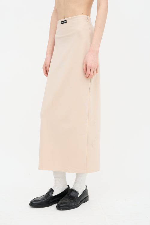 Miu Miu 2022 Nylon Midi Skirt