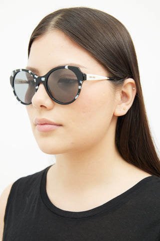 Miu Miu Black & White SMU 06P Sunglasses