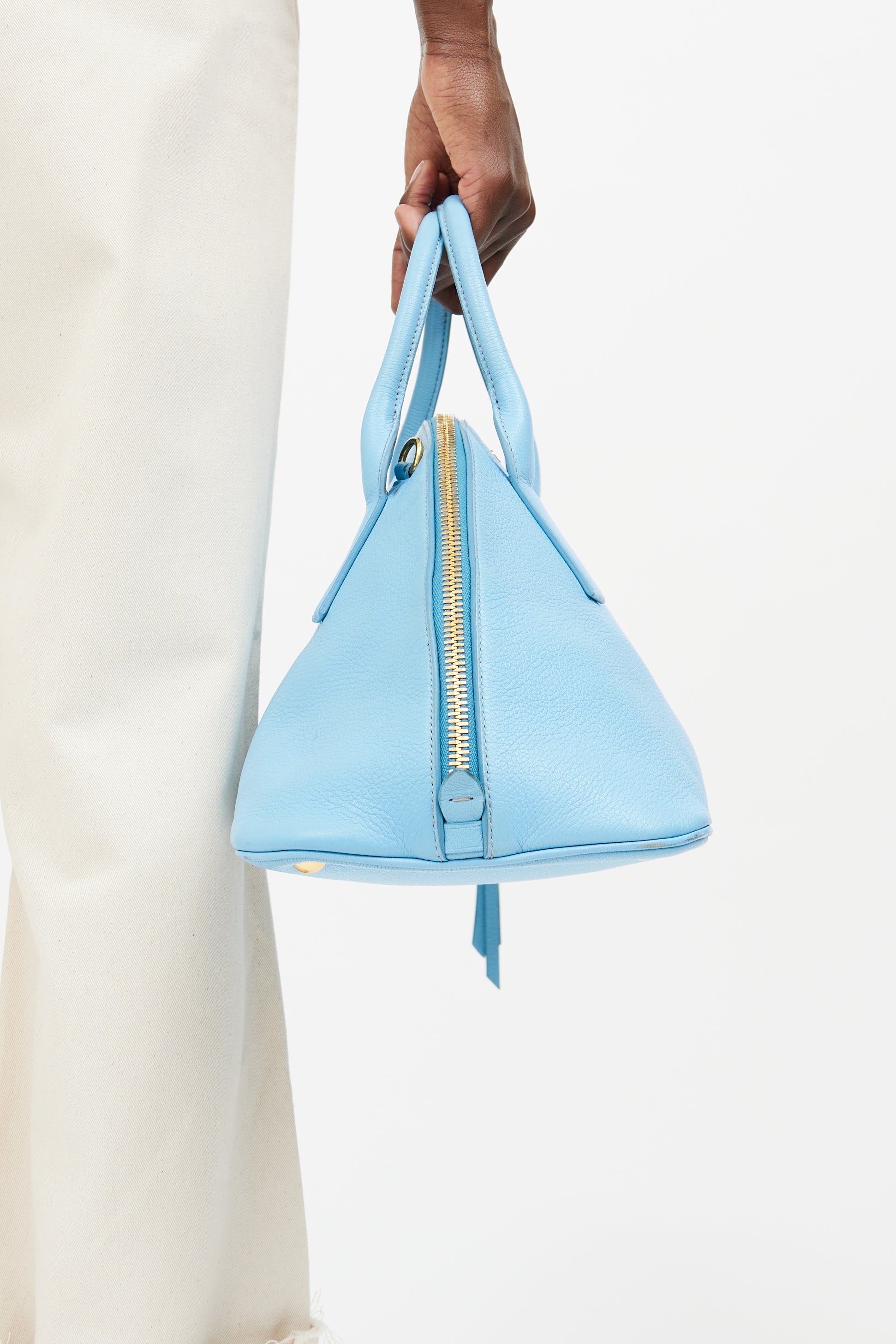 Miu Miu Blue 2Way Boston Bag