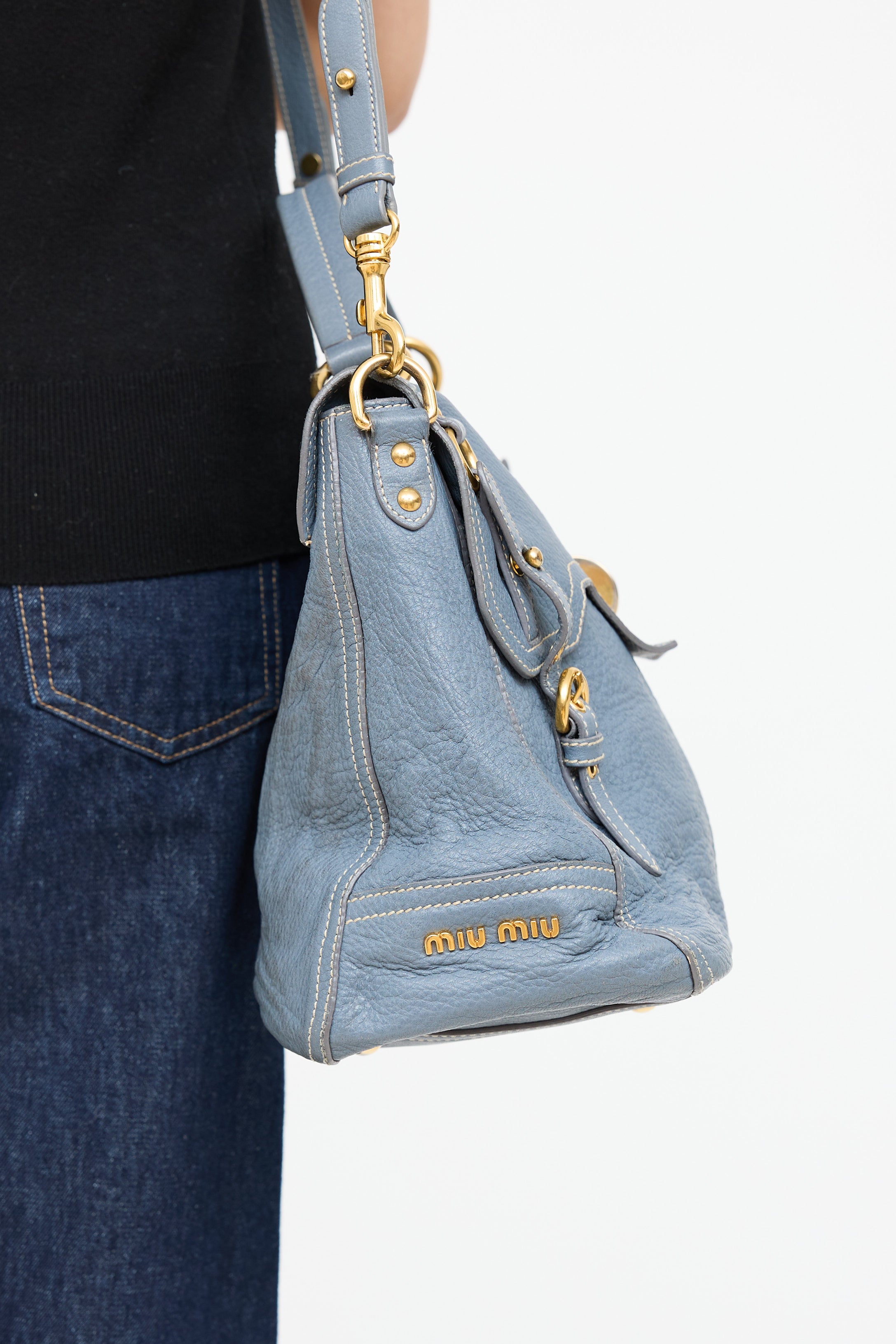 Miu MiuLeather Turnlock Bag