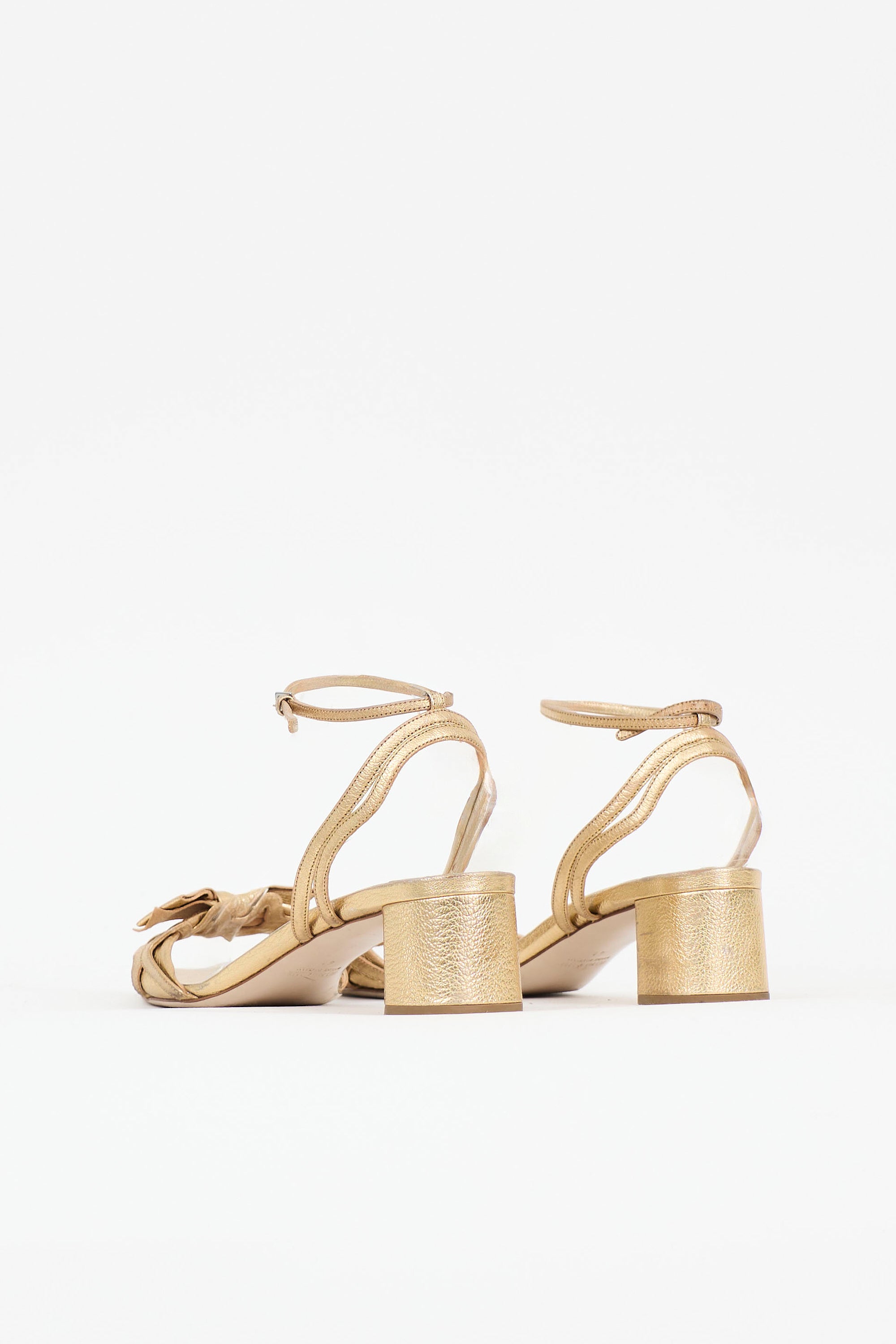 Miu Miu Leather Bow Sandal