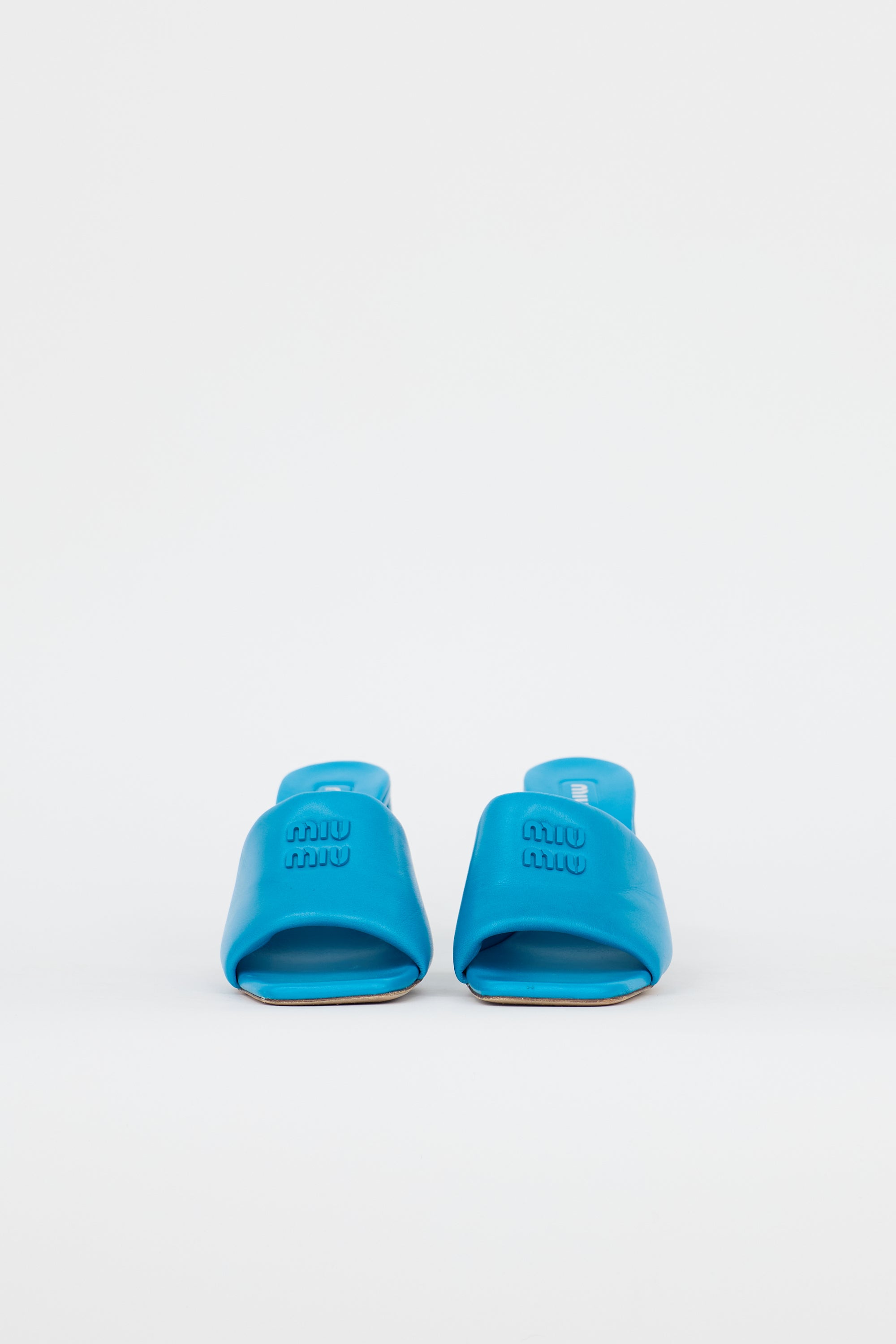 Miu Miu Leather Logo Mule