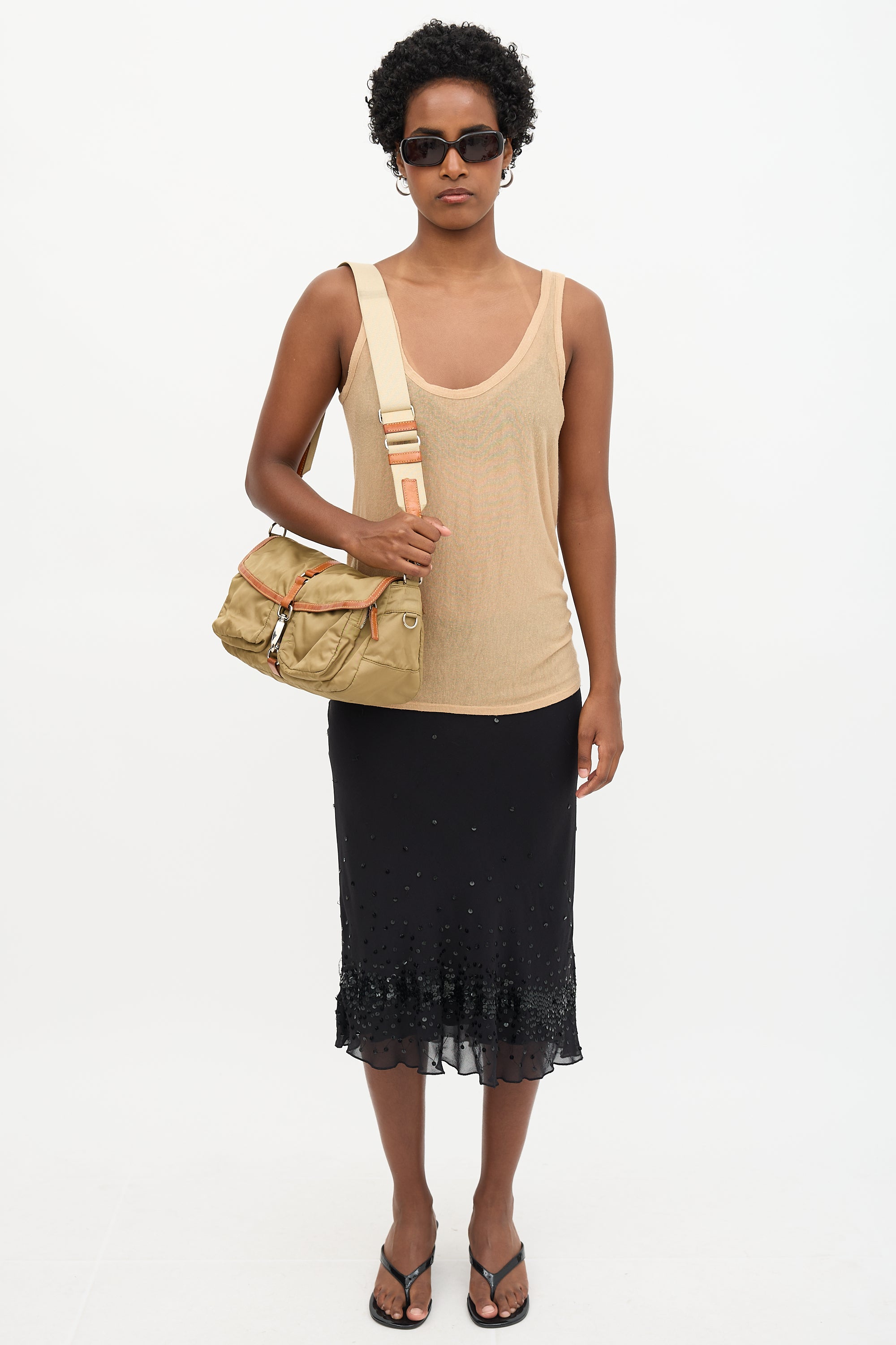 Miu Miu Nylon Shoulder Bag