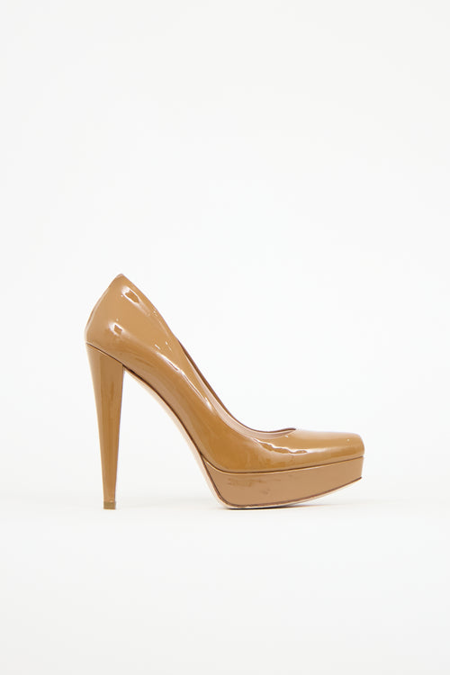 Miu Miu Patent Leather Platform Pump