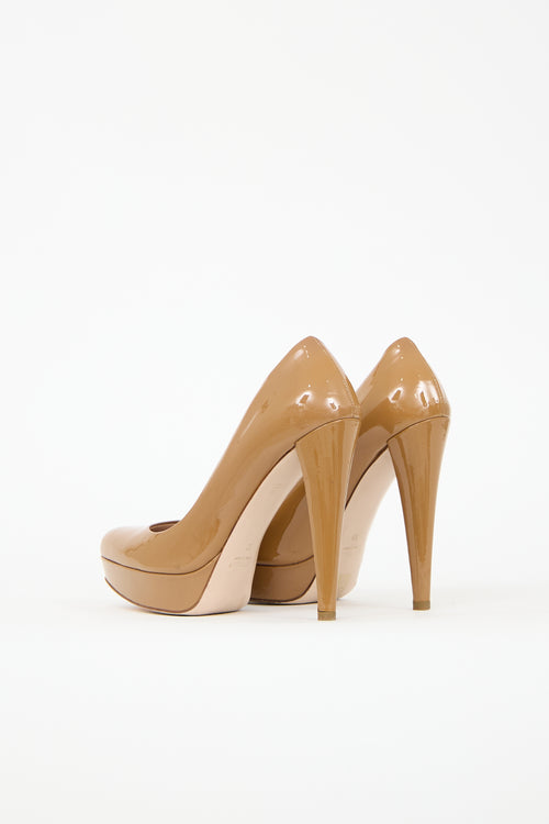 Miu Miu Patent Leather Platform Pump