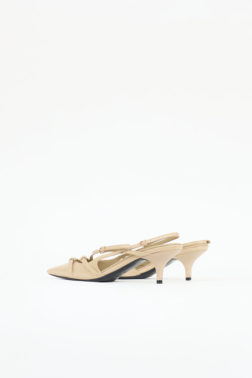Miu Miu Patent Buckle Slingback Pump