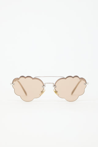Miu Miu SMU57U Scalloped Sunglasses