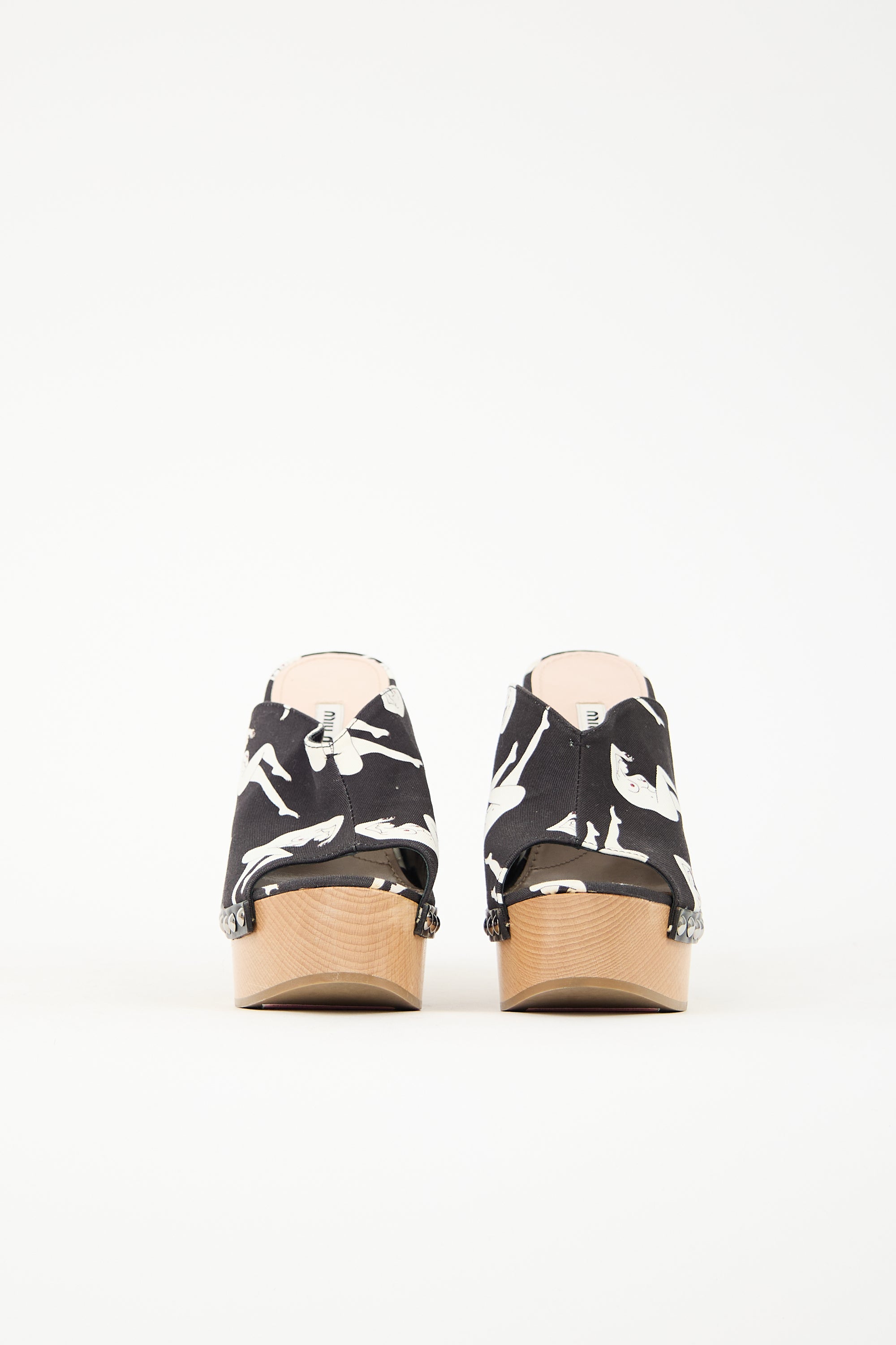 Miu Miu Abstract Printed Mule