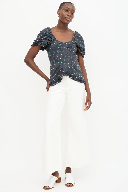 Molly Goddard Floral Cassie Top