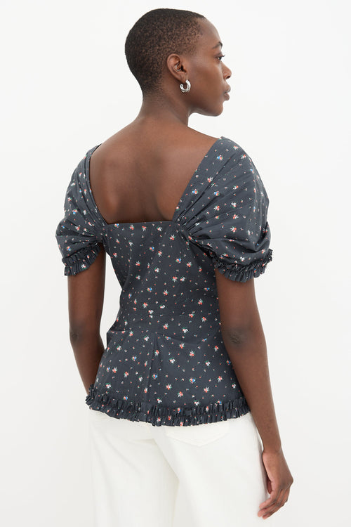 Molly Goddard Floral Cassie Top