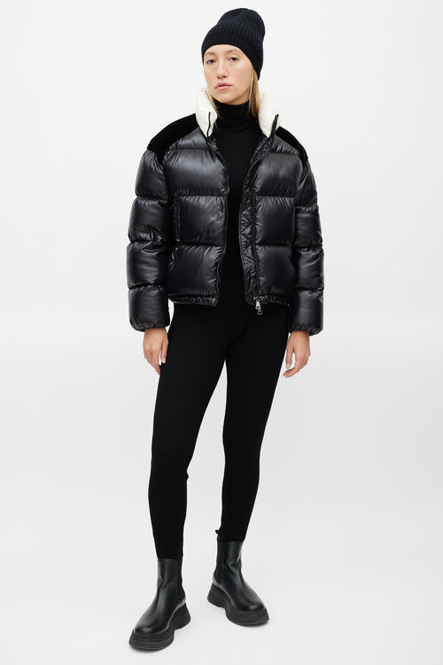 Moncler Black & Cream Chouelle Down Jacket