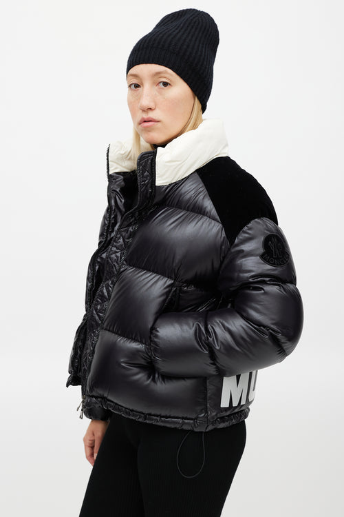 Moncler Black & Cream Chouelle Down Jacket