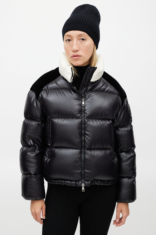 Moncler Black & Cream Chouelle Down Jacket