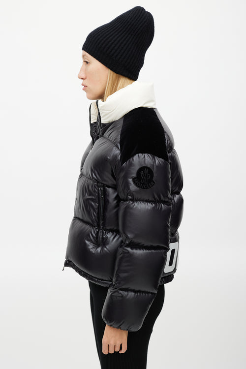 Moncler Black & Cream Chouelle Down Jacket