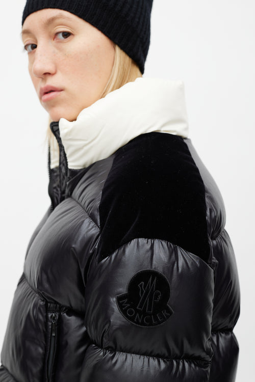 Moncler Black & Cream Chouelle Down Jacket