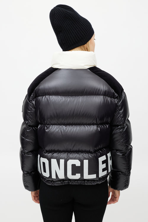 Moncler Black & Cream Chouelle Down Jacket