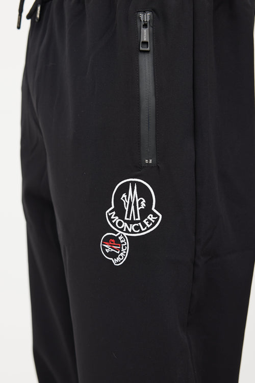 Moncler Black & Multicolour Striped Jogger