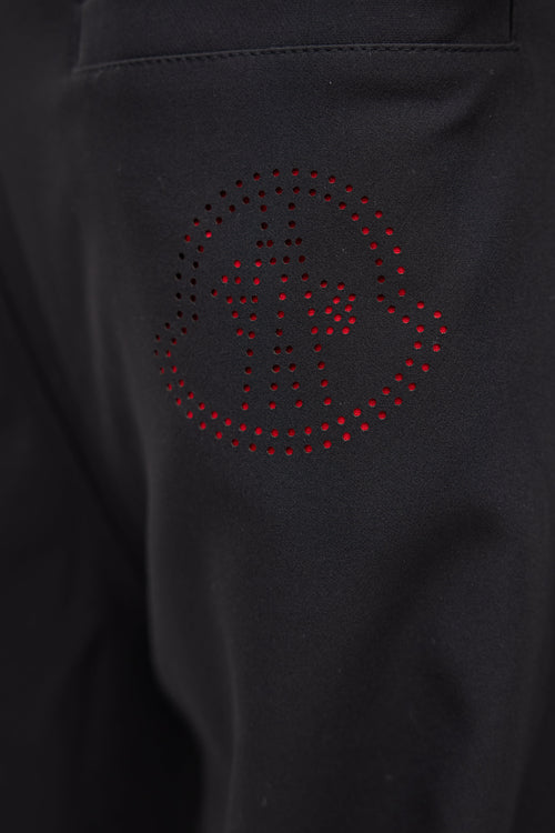 Moncler Black & Multicolour Striped Jogger