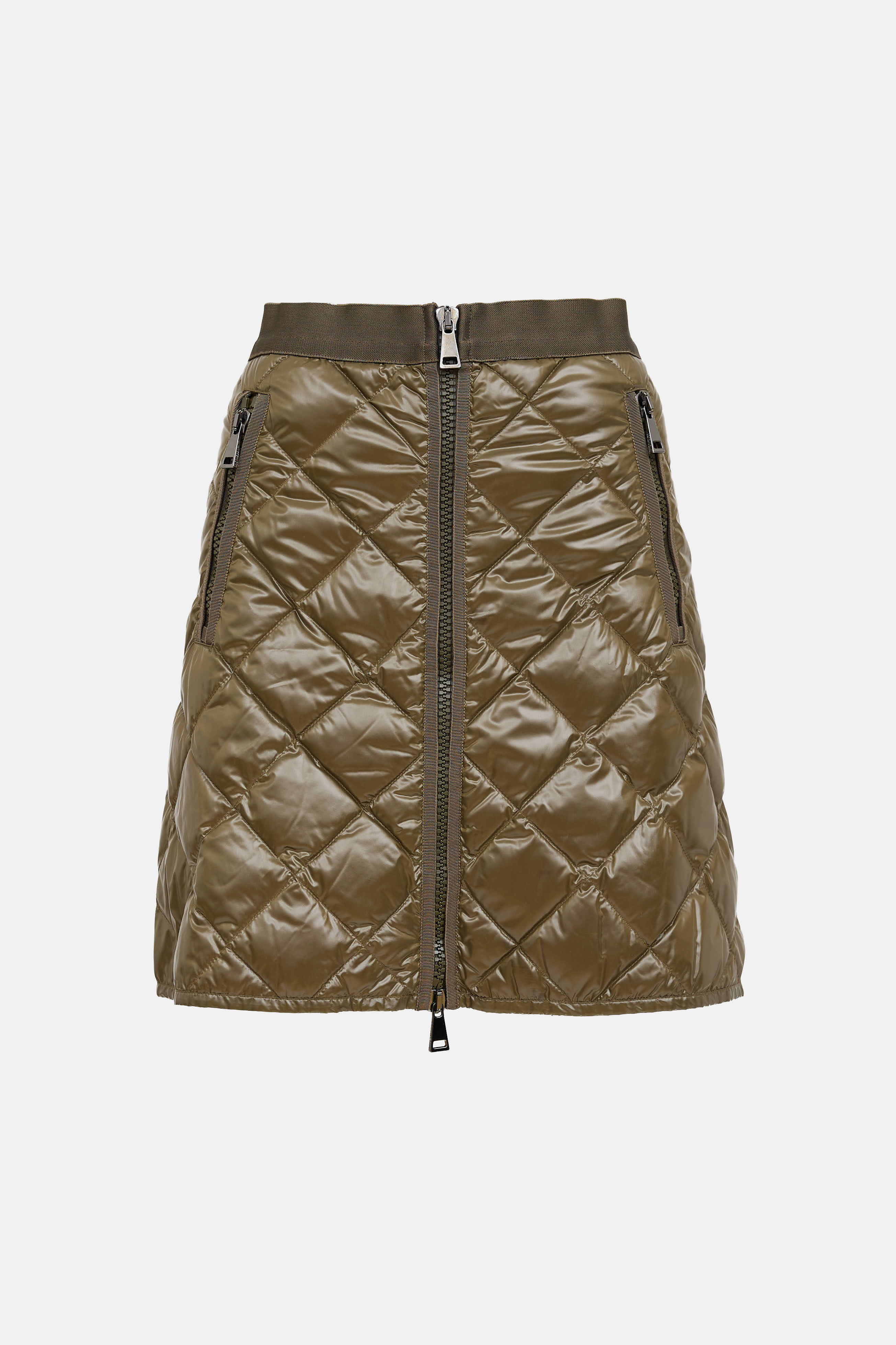 Moncler Quilted Zip Mini Skirt
