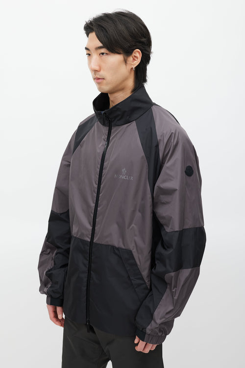 Moncler Grey & Black Hideki Reflective Jacket