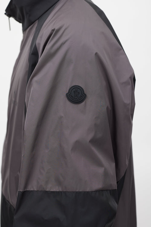 Moncler Grey & Black Hideki Reflective Jacket