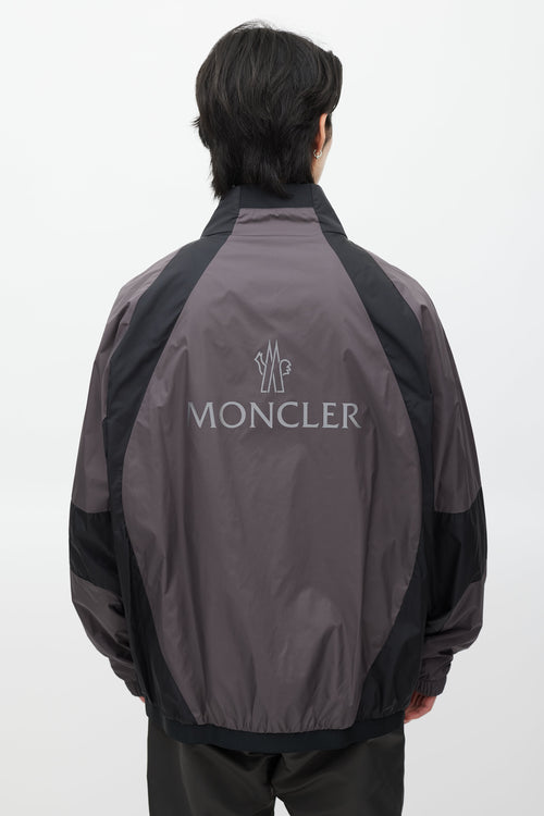 Moncler Grey & Black Hideki Reflective Jacket