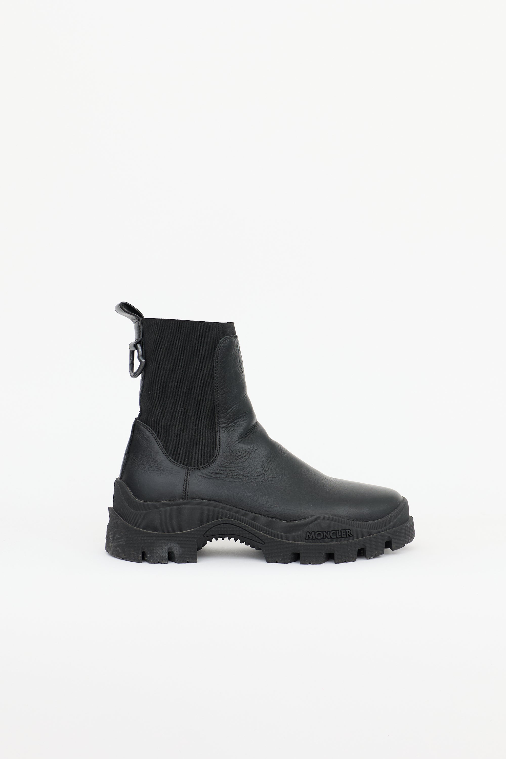 Moncler Leather Larue Chelsea Boot