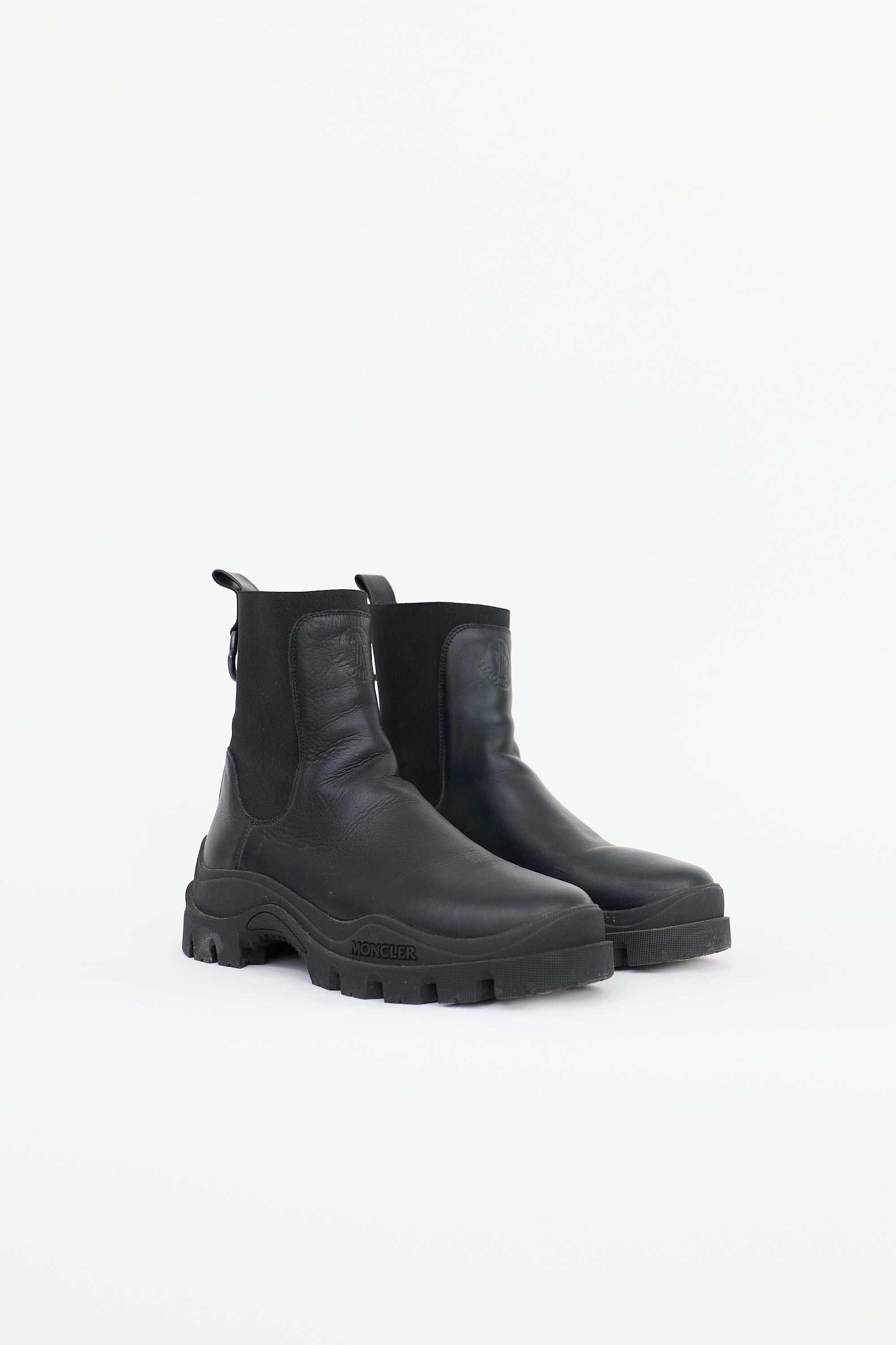 Moncler Leather Larue Chelsea Boot