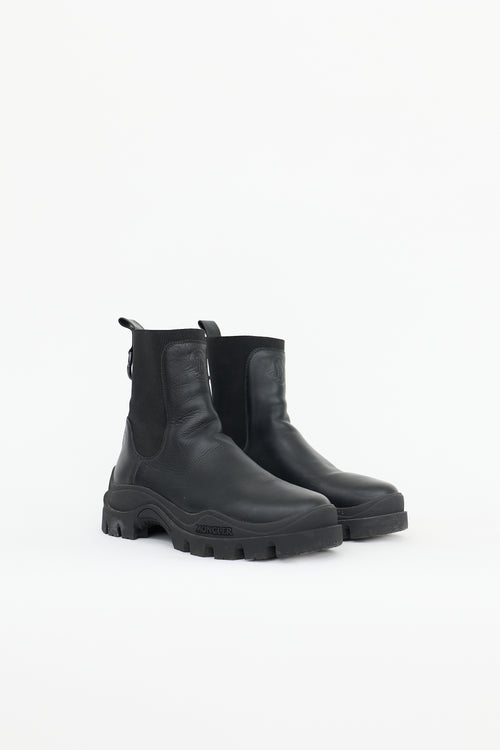 Moncler Leather Larue Chelsea Boot