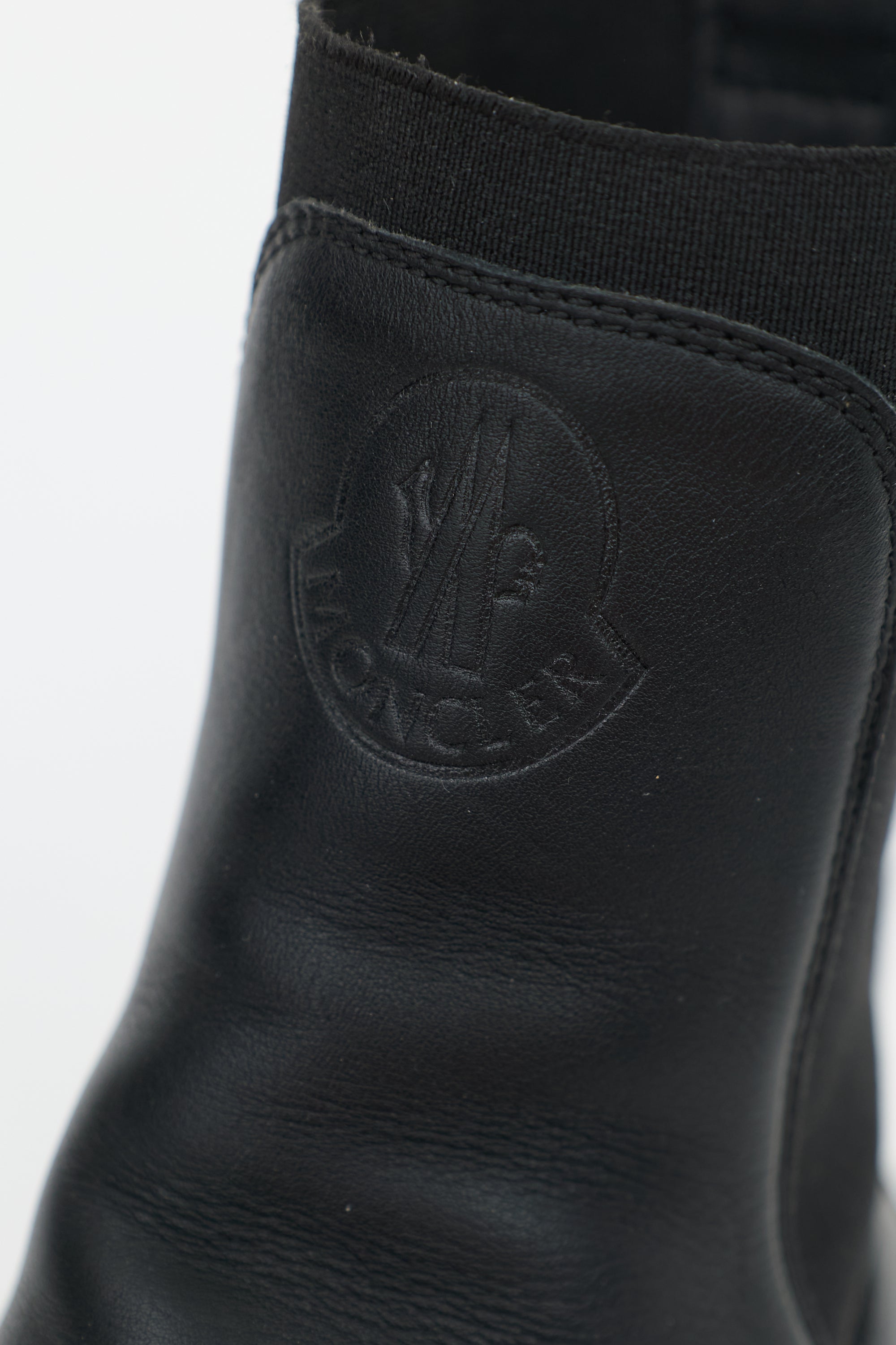 Moncler Leather Larue Chelsea Boot