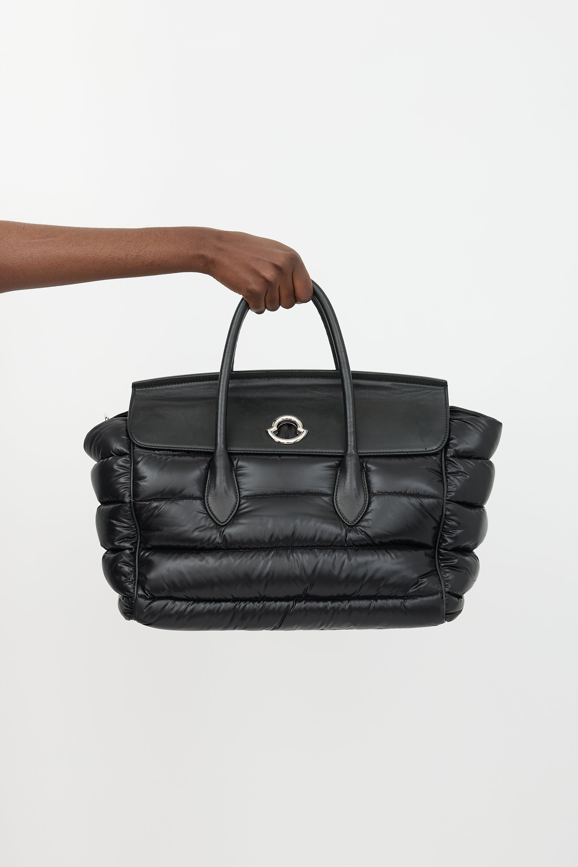 Moncler Leather & Nylon Padded Evera Bag