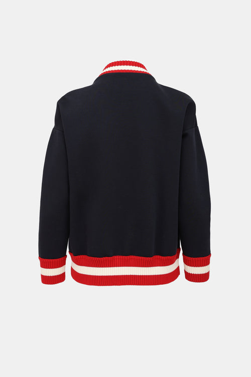 Moncler Striped Bomber Jacket