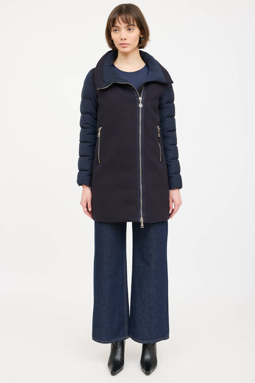 Moncler Wool Aglaia Down Coat