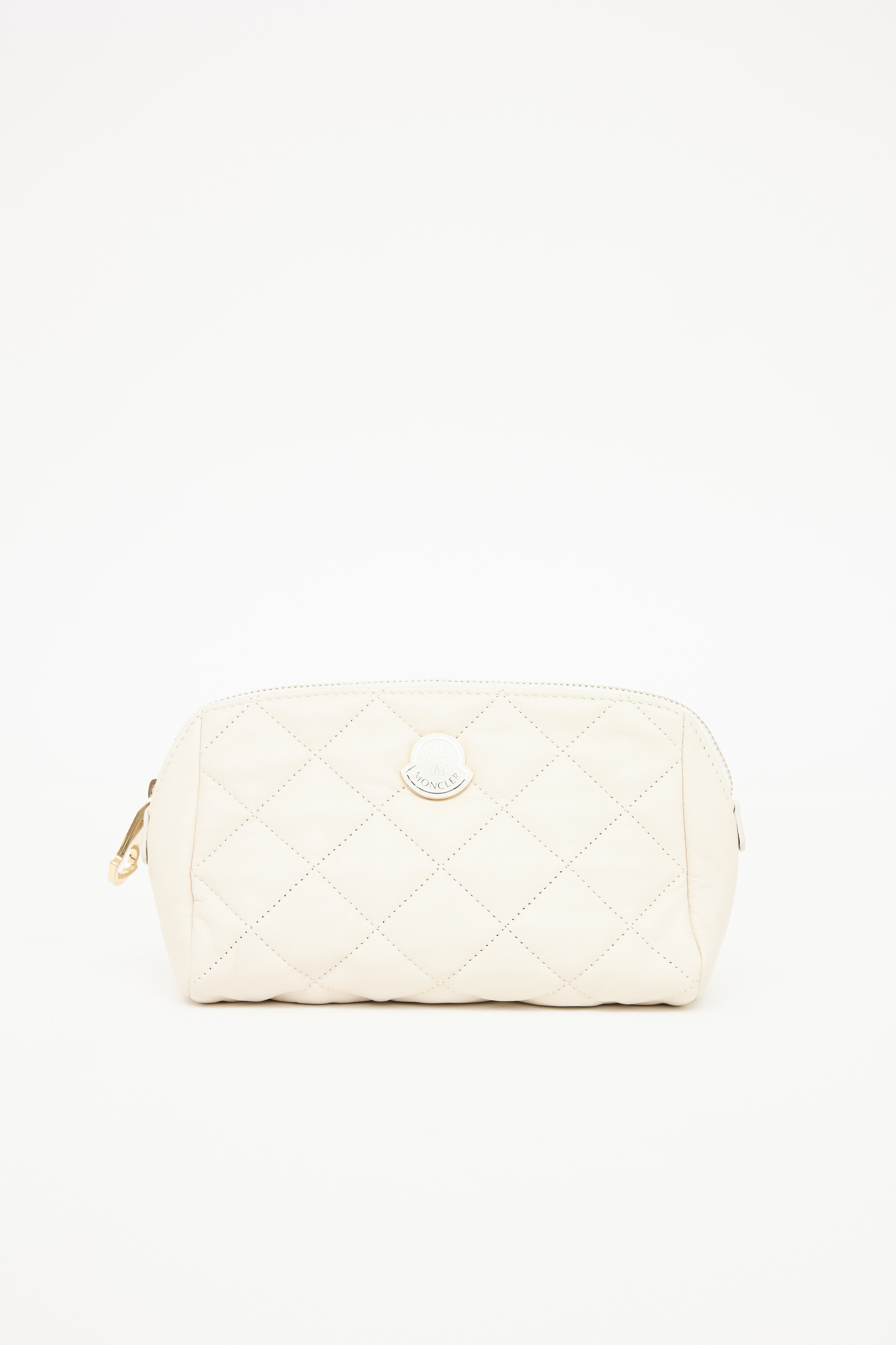 Moncler Quilted Leather Pouch
