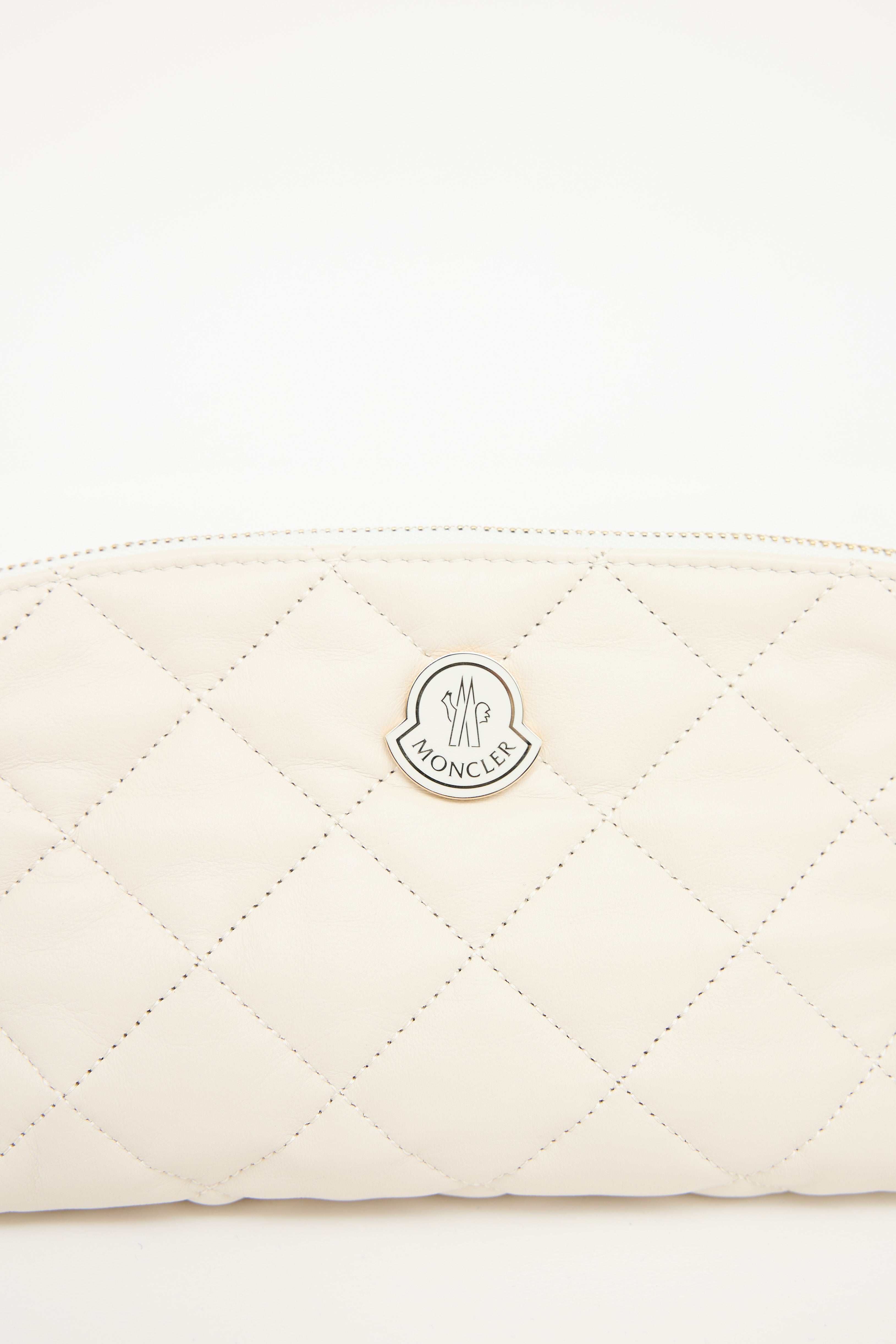 Moncler Quilted Leather Pouch